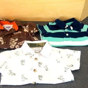 Bundle of three collared shirts 3 month old boys